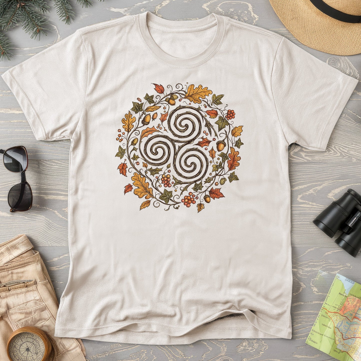 Celtic Autumn Spiral T-Shirt