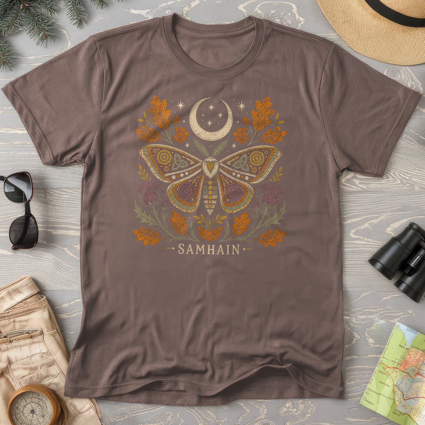 Samhain Autumn Moth T-Shirt