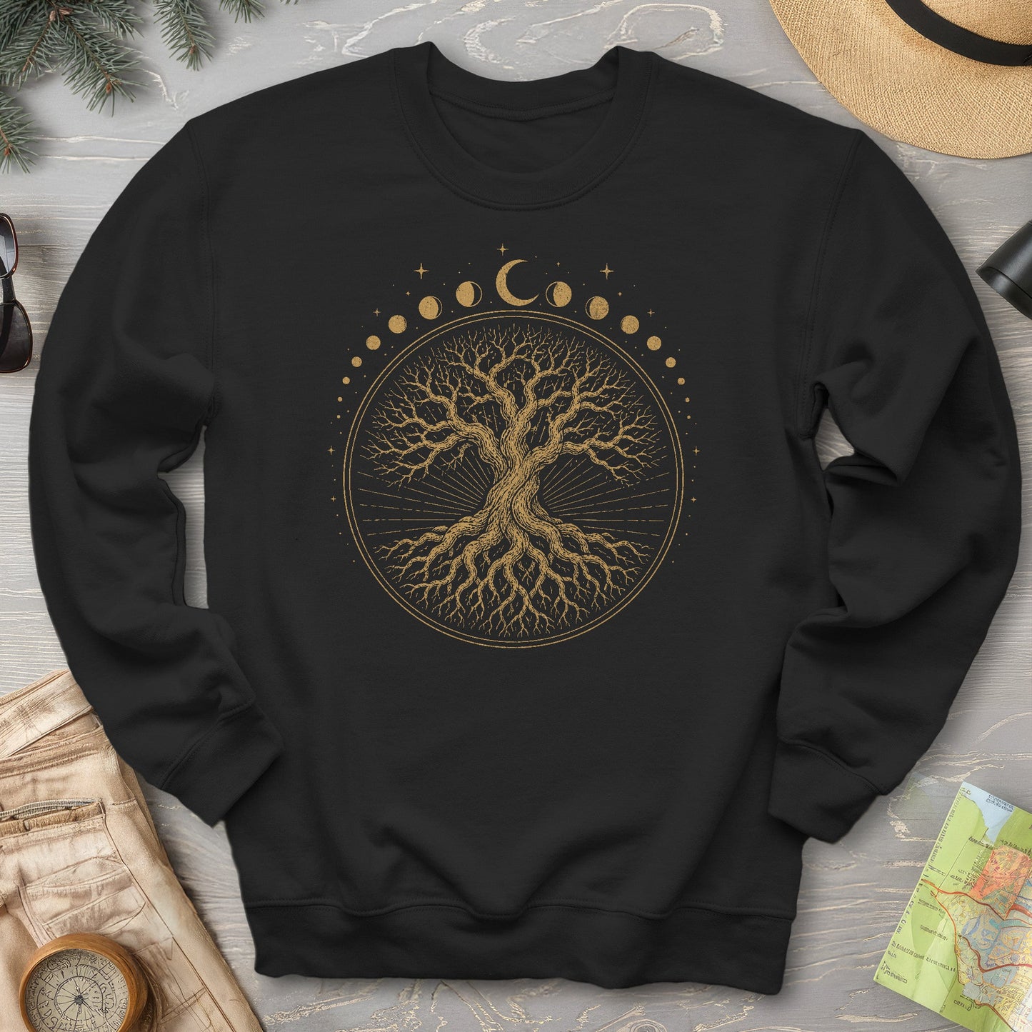 Moon Phase Tree Sweatshirt