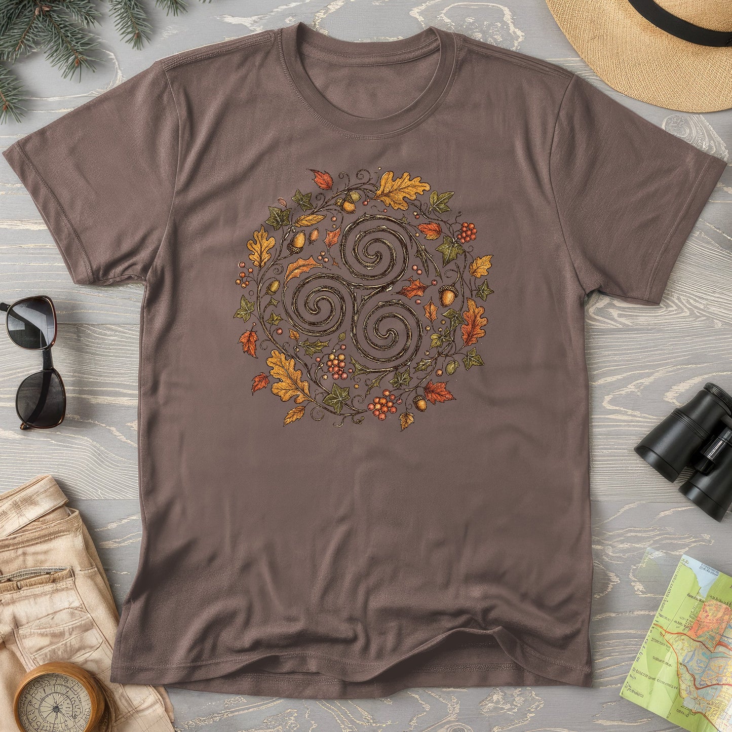 Celtic Autumn Spiral T-Shirt