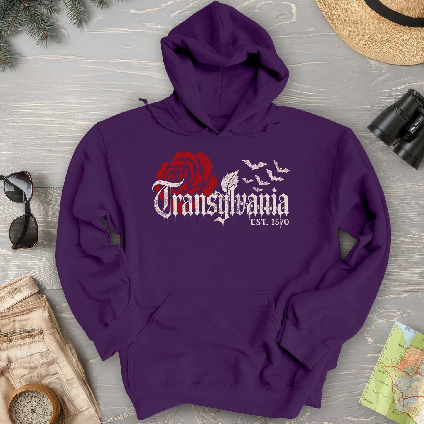 Transylvania Gothic Rose Hoodie