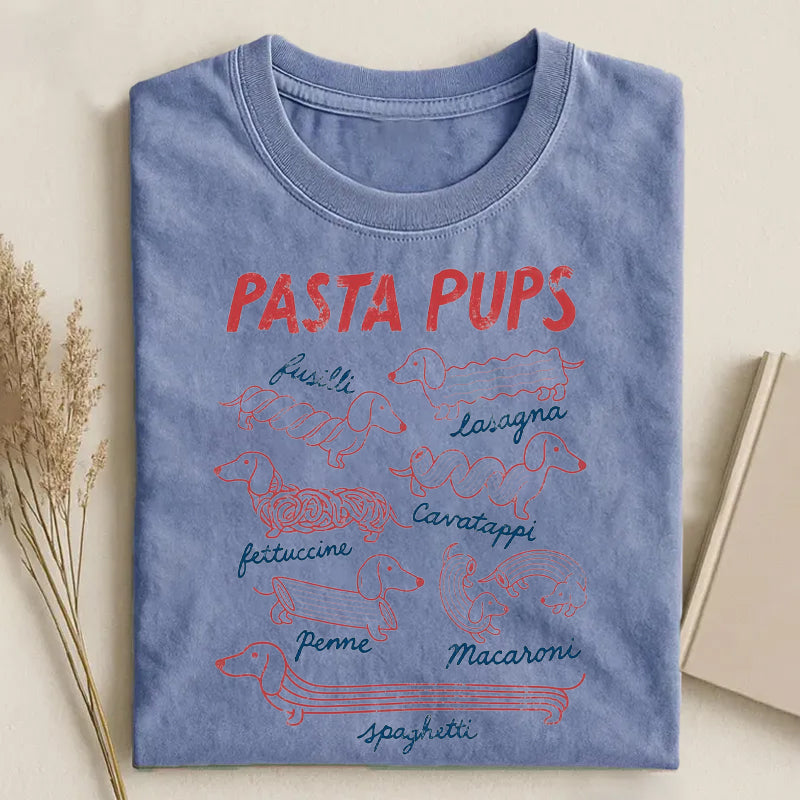 Pasta Pups Funny Dachshund Spagetti T-shirt