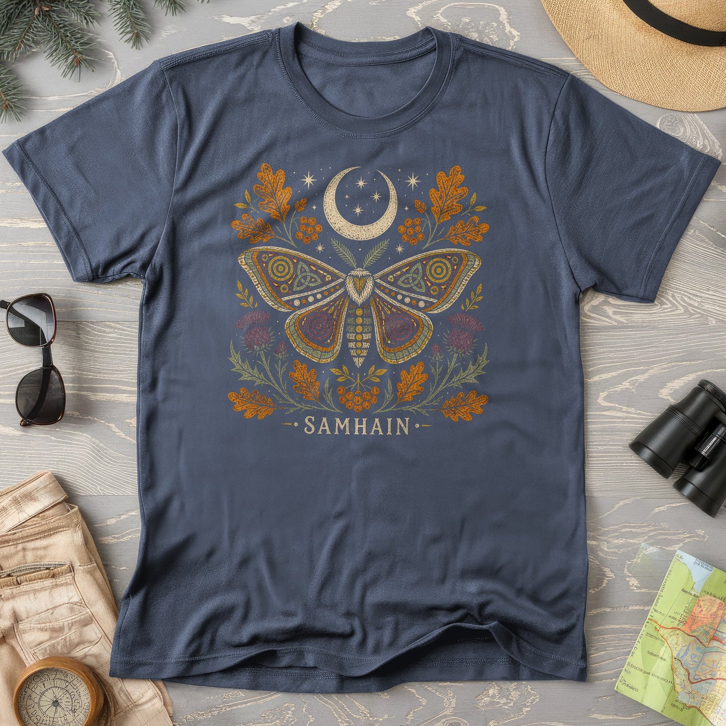 Samhain Autumn Moth T-Shirt