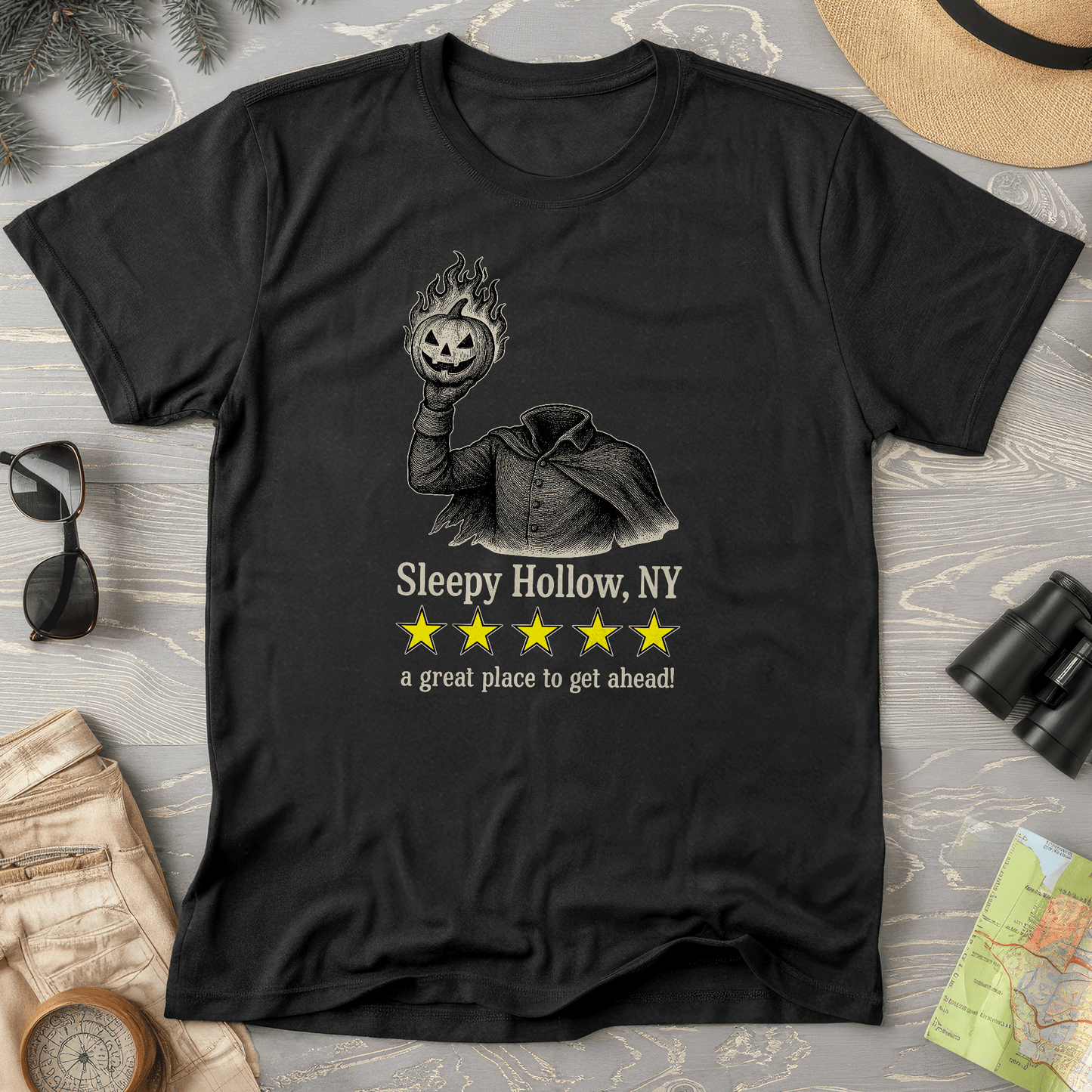 Sleep Hollow NY "5 Star Review" T-Shirt