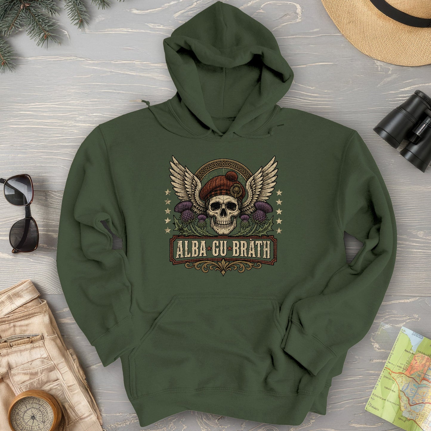 Alba Skull Thistle Hoodie