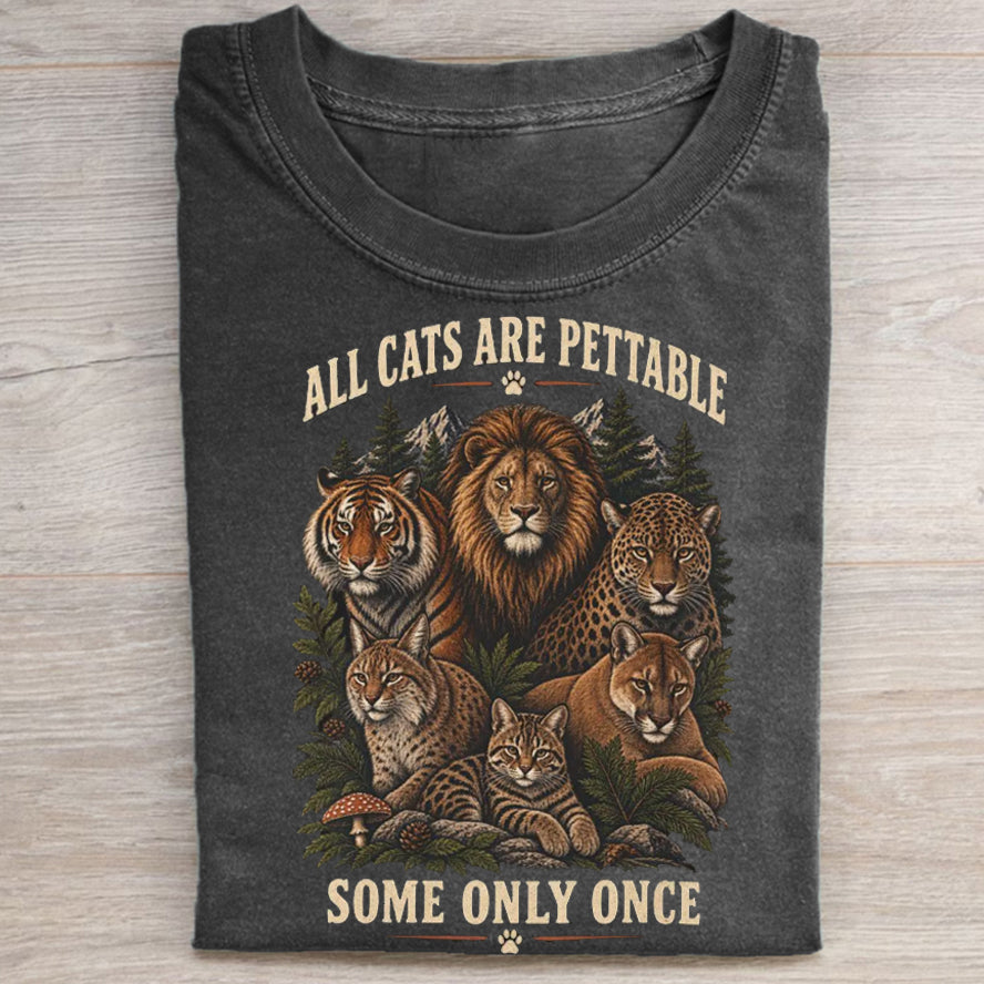 All Cats are Pettable Some Only Once T-shirt