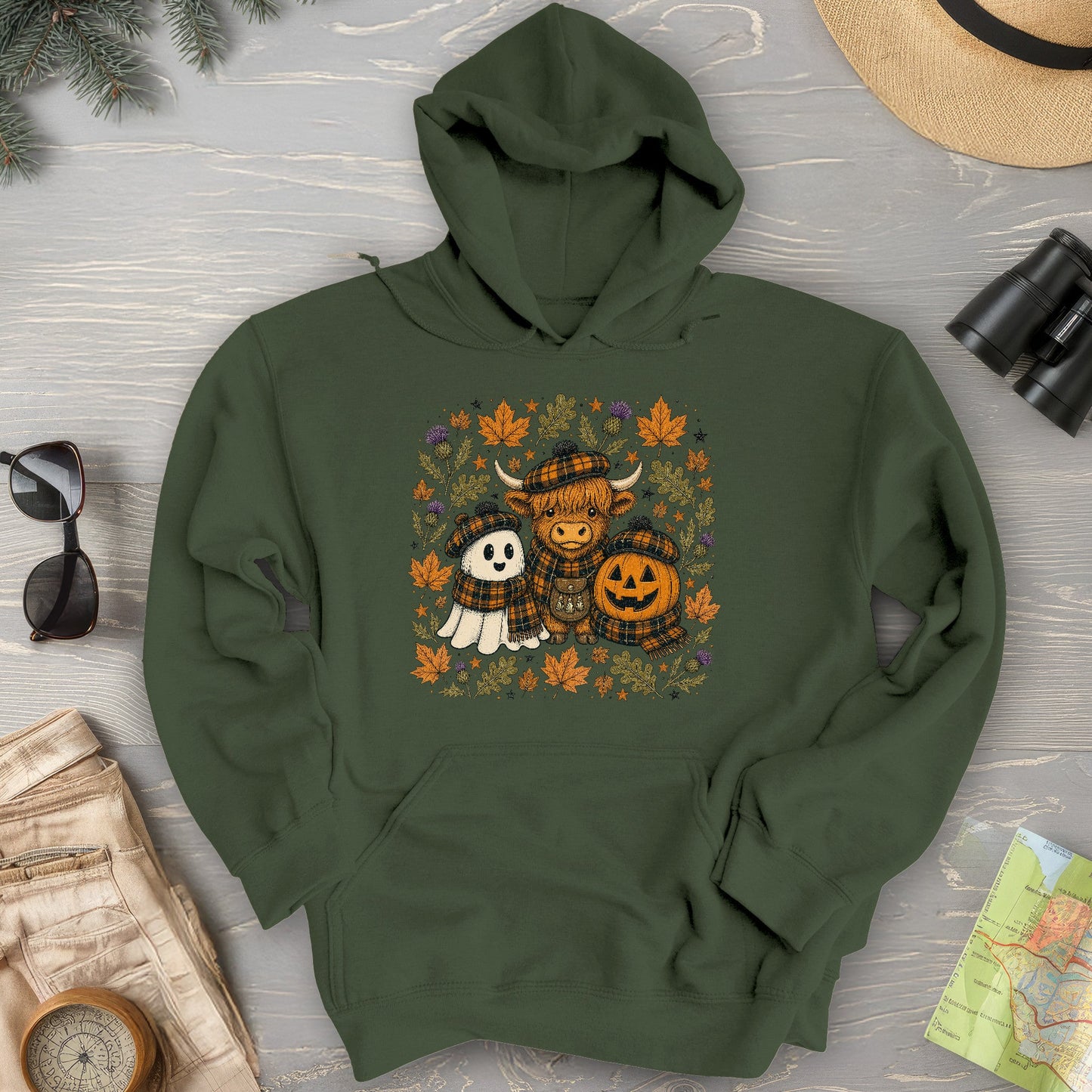 Autumn Plaid Trio Hoodie