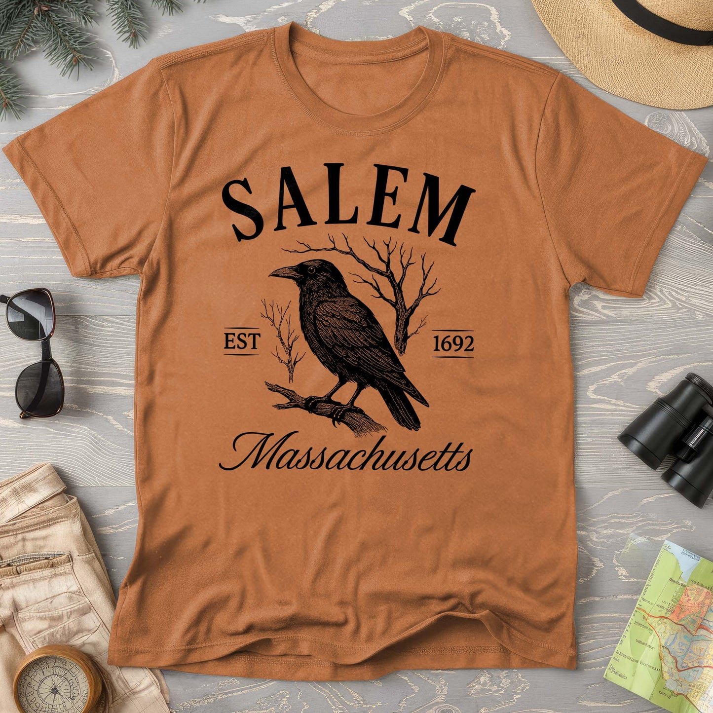 Salem Massachusetts Raven T-Shirt