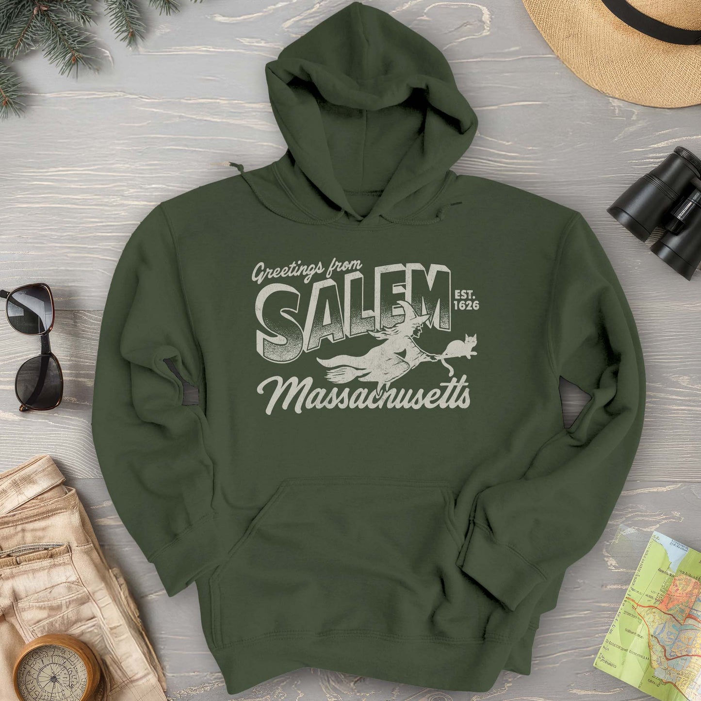 Greetings from Salem Massachusetts Hoodie