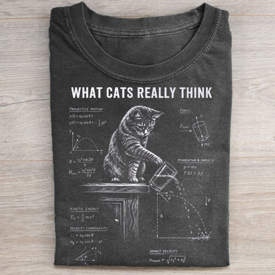 Funny Cat Physics T-shirt