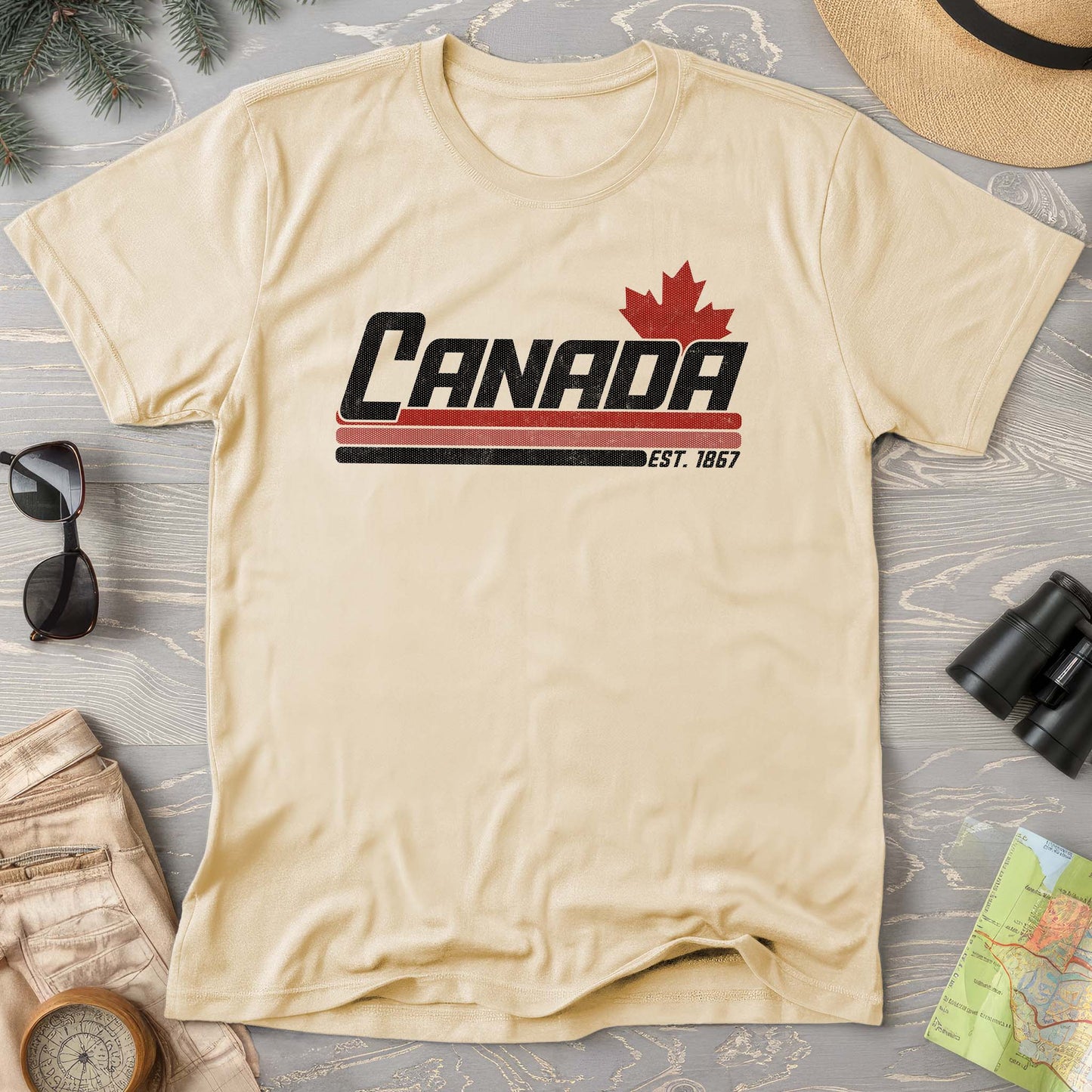 Canada Retro Stripe T-shirt