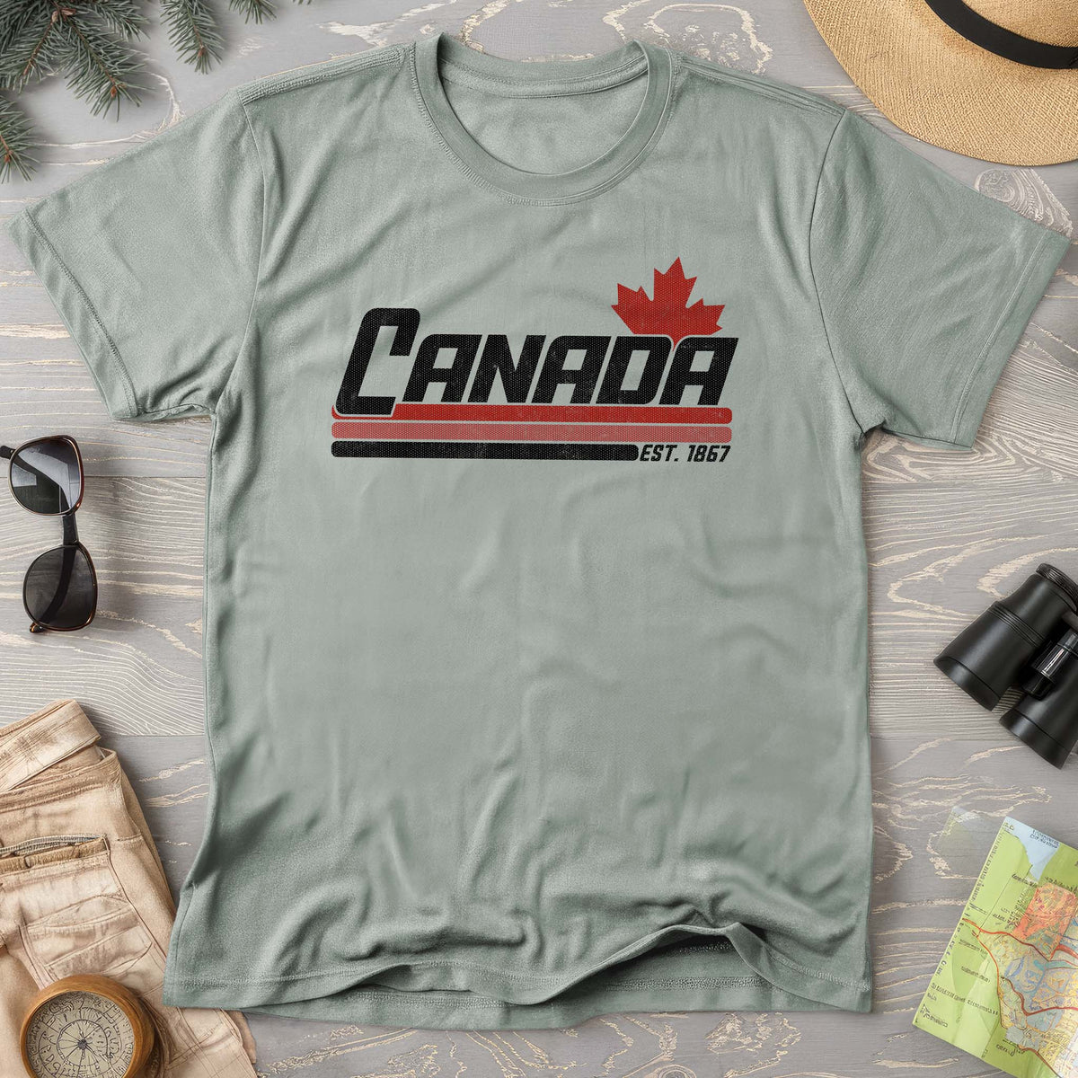 Canada Retro Stripe T-shirt