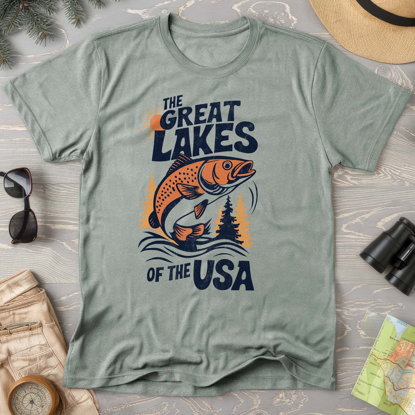The Great Lakes of the USA T-Shirt