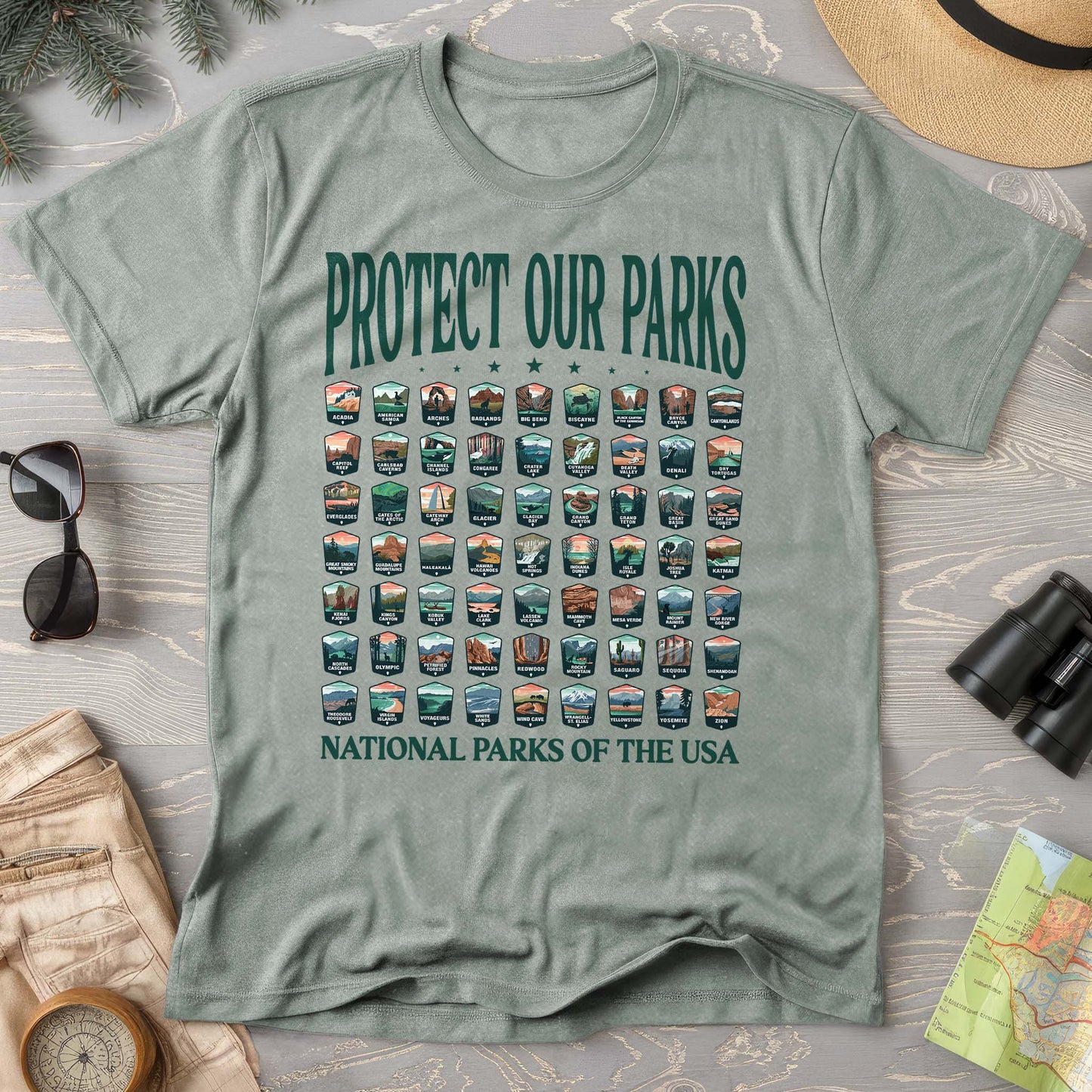 Protect Our Parks Badges T-Shirt