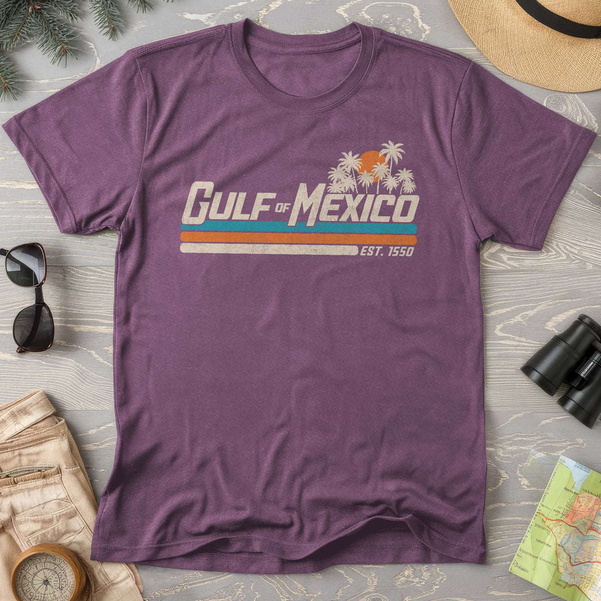 Gulf of Mexico Retro Stripe T-Shirt