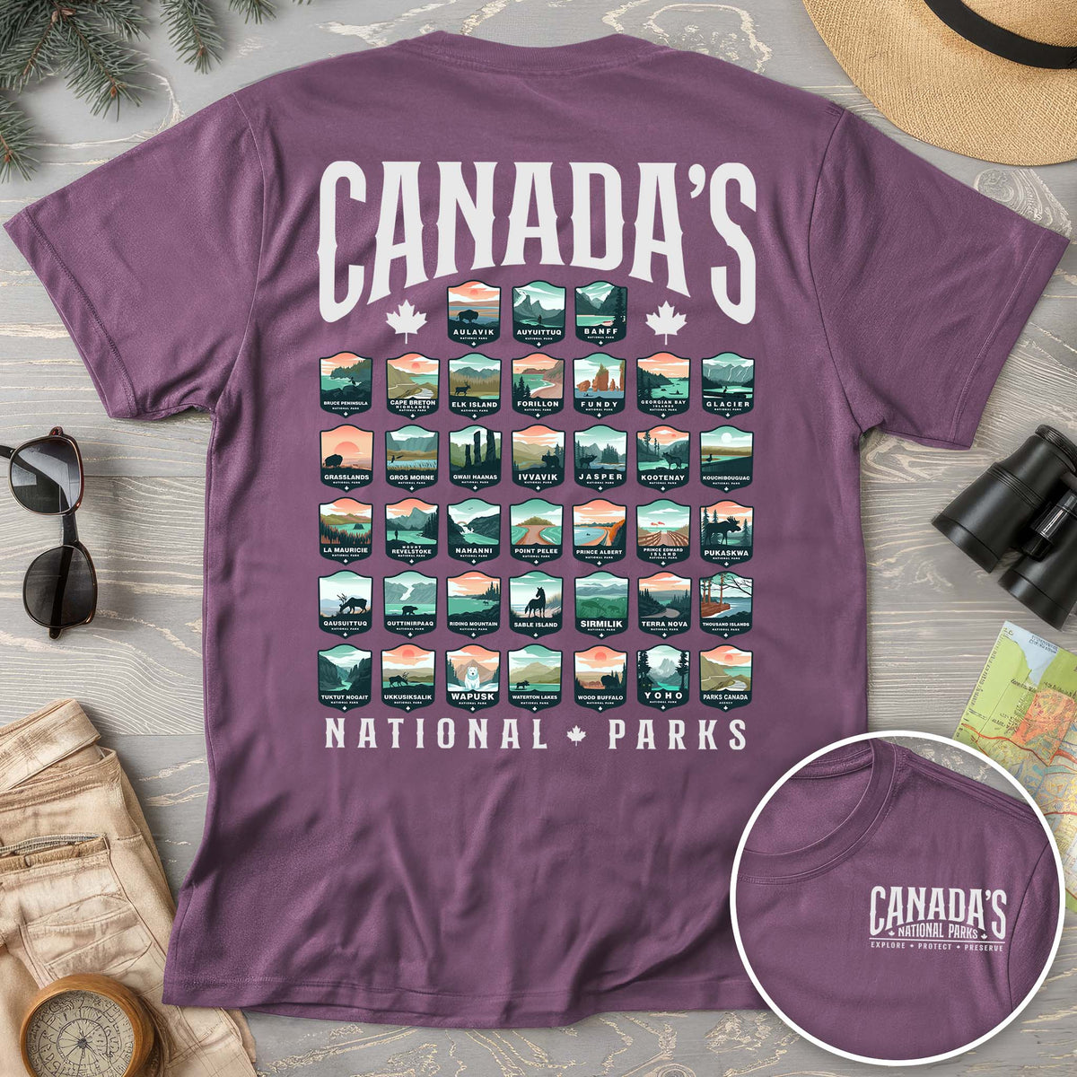 Canada's National Parks "Badges" T-shirt