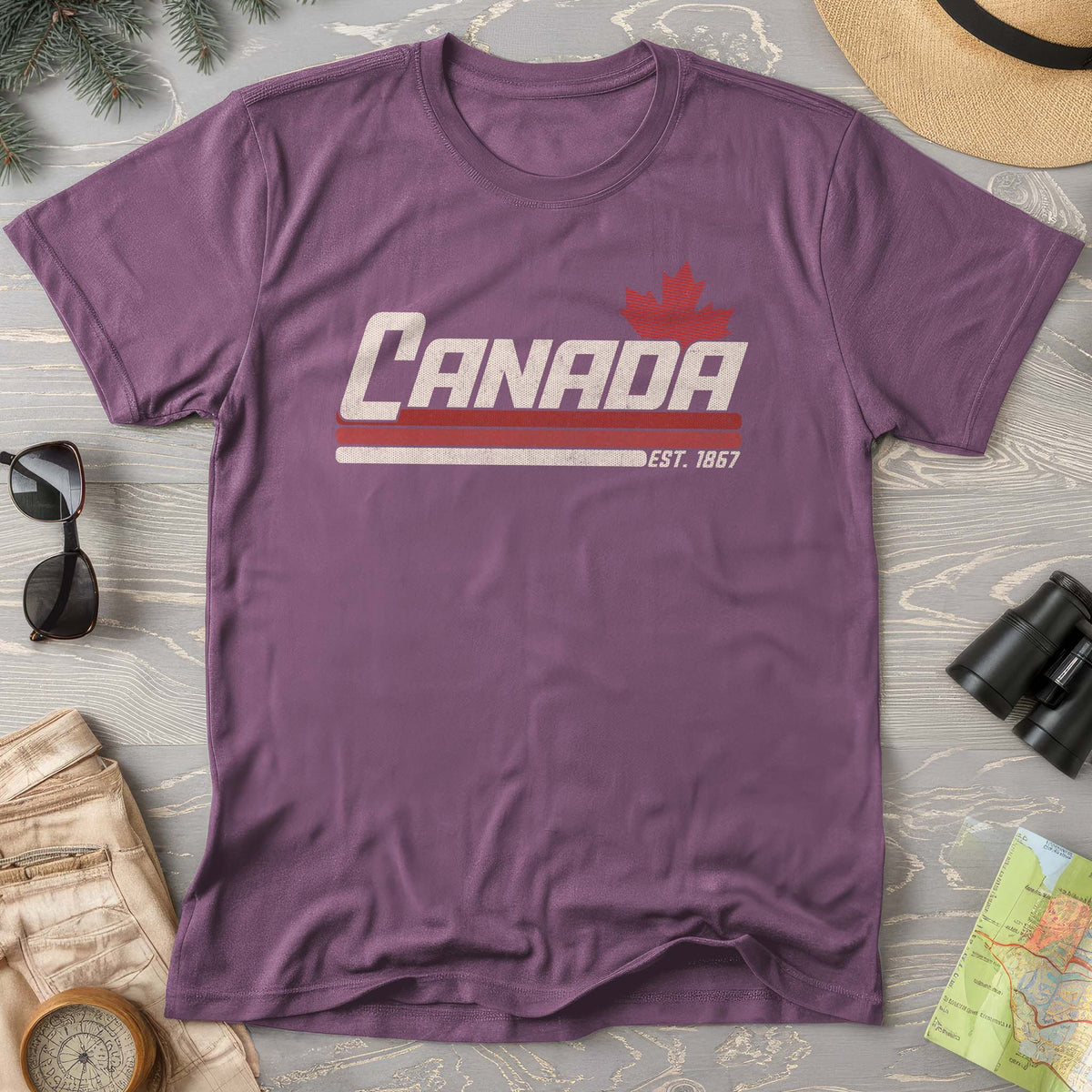 Canada Retro Stripe T-shirt