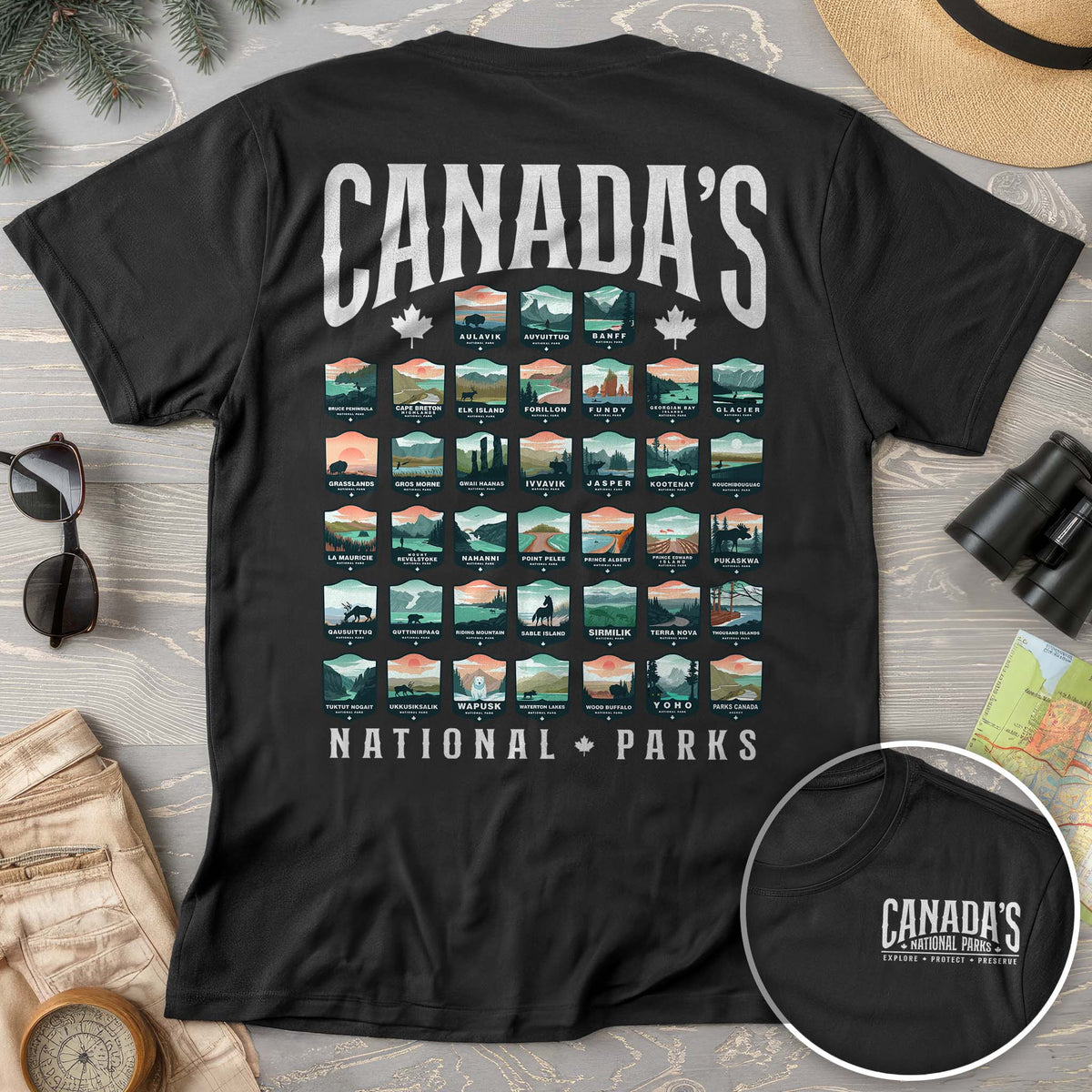 Canada's National Parks "Badges" T-shirt