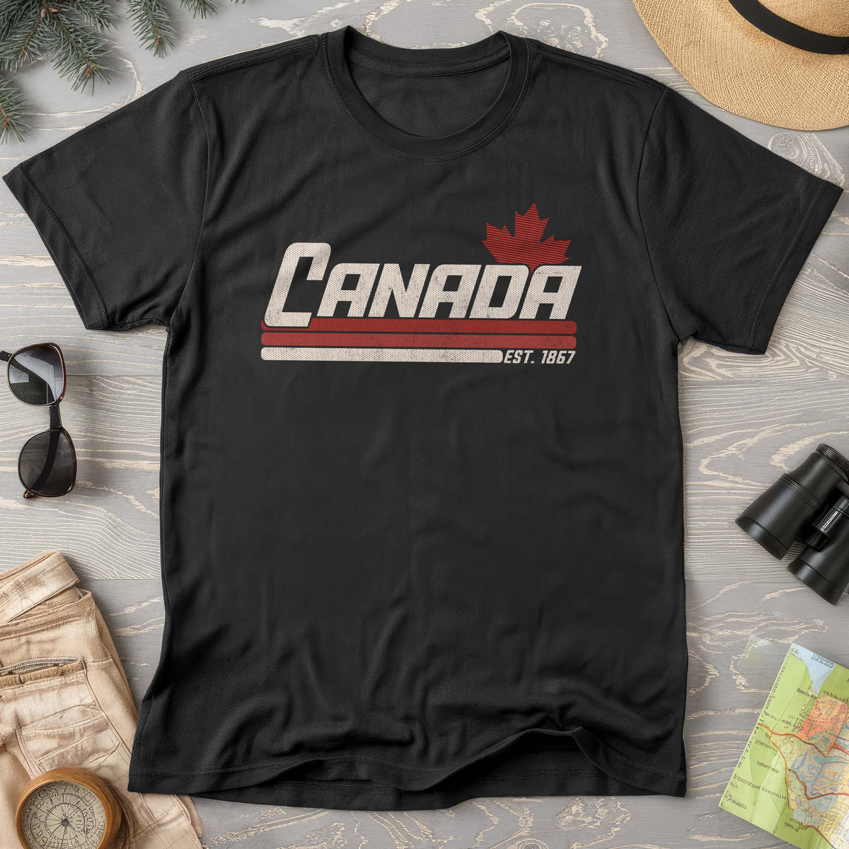Canada Retro Stripe T-shirt