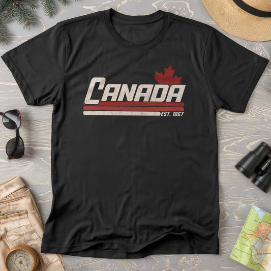 Canada Retro Stripe T-shirt