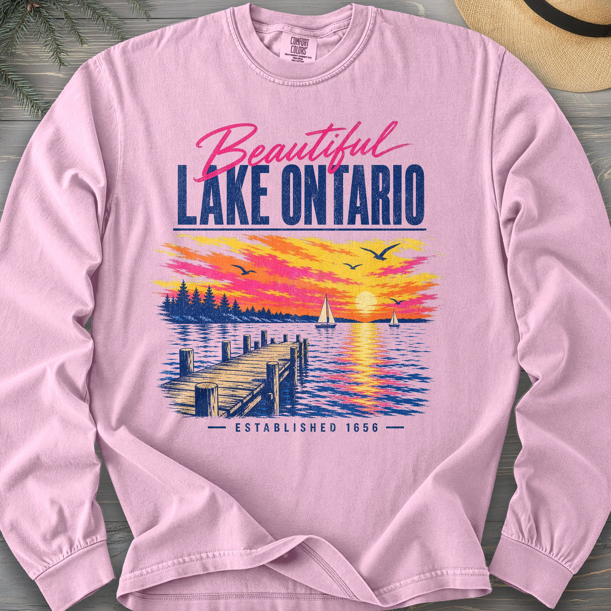 Lake Ontario Color Burst Long Sleeve Shirt