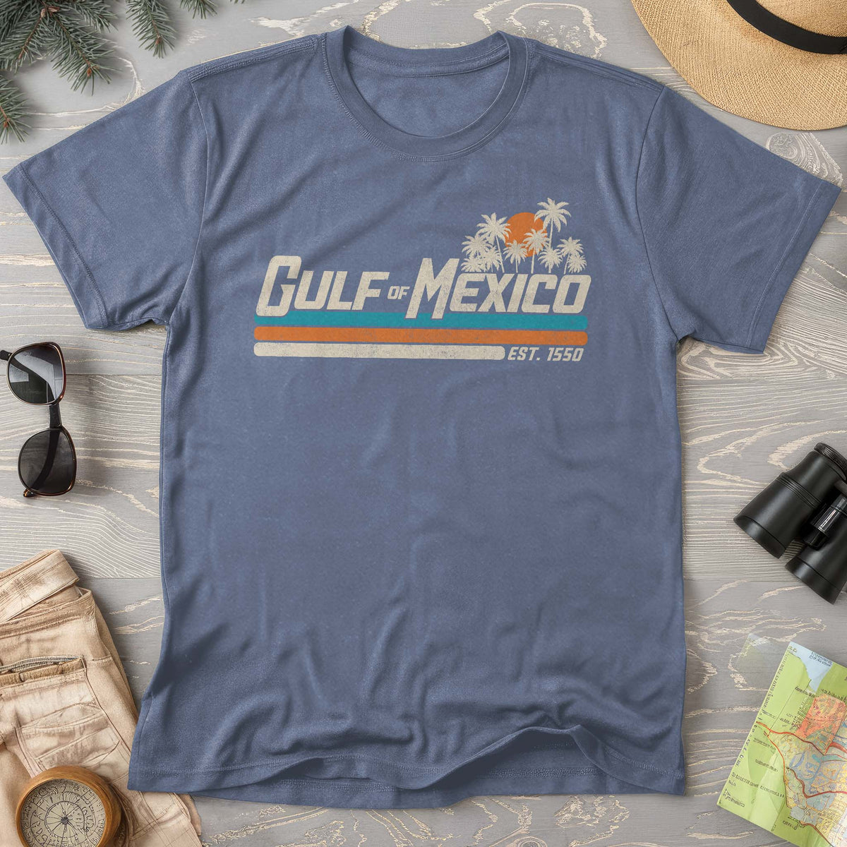 Gulf of Mexico Retro Stripe T-Shirt
