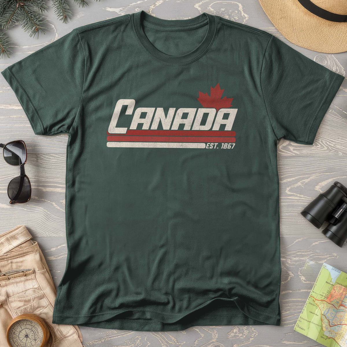 Canada Retro Stripe T-shirt