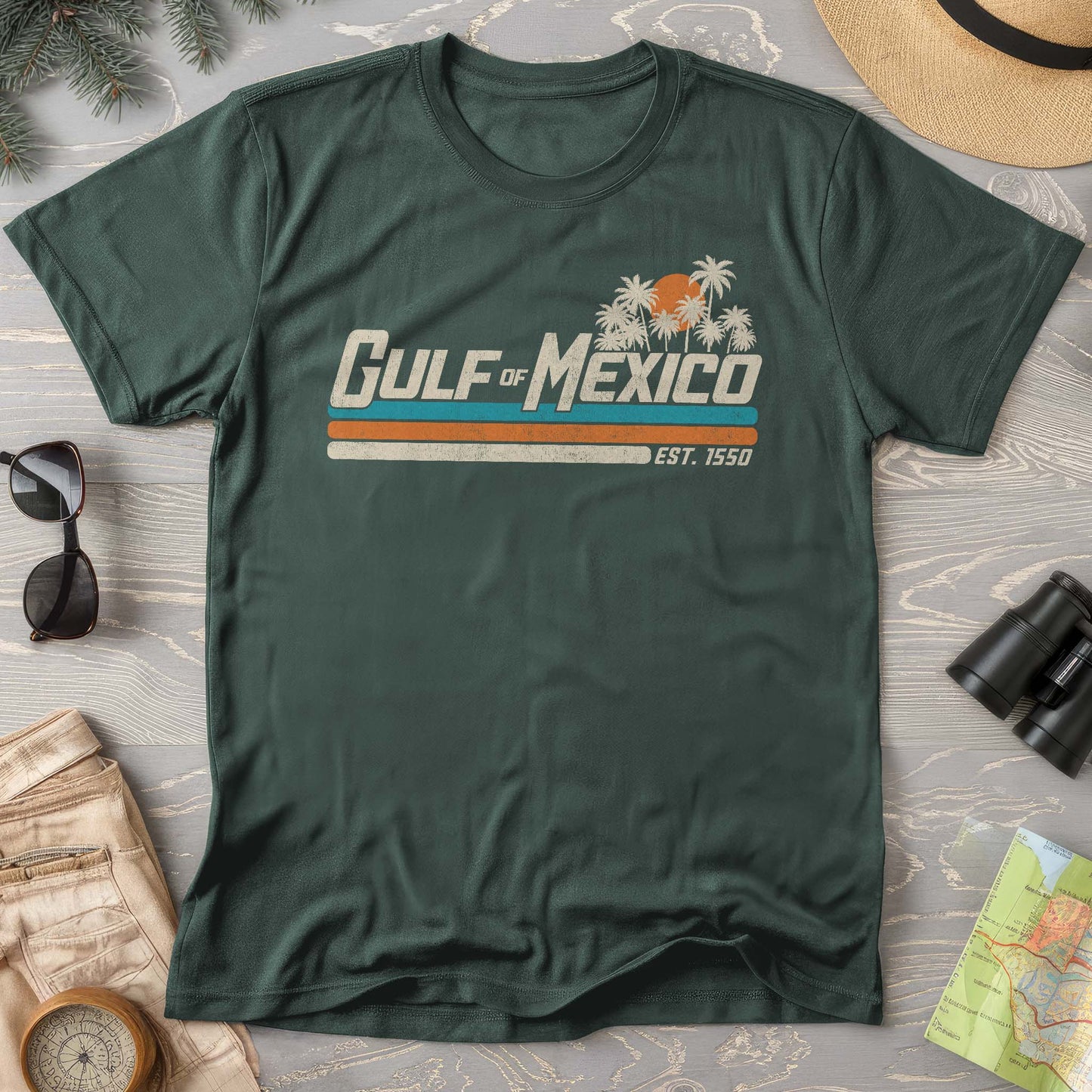 Gulf of Mexico Retro Stripe T-Shirt