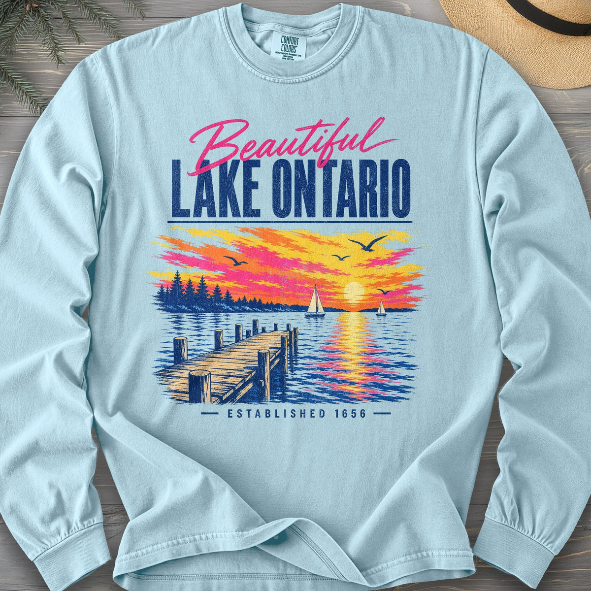 Lake Ontario Color Burst Long Sleeve Shirt