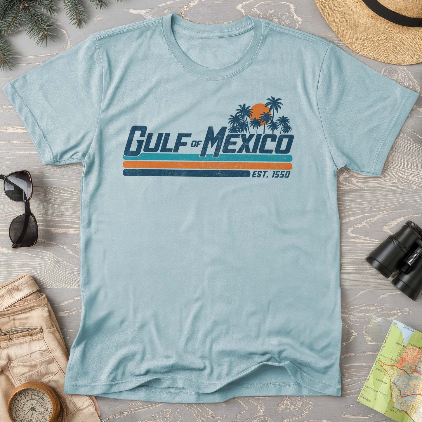 Gulf of Mexico Retro Stripe T-Shirt
