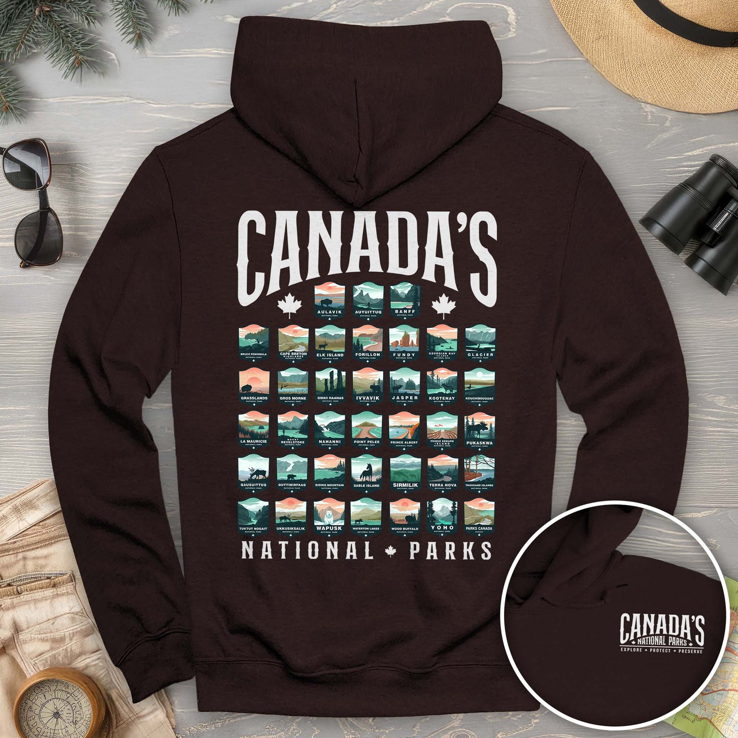 Canada's National Parks "Badges" Hoodie