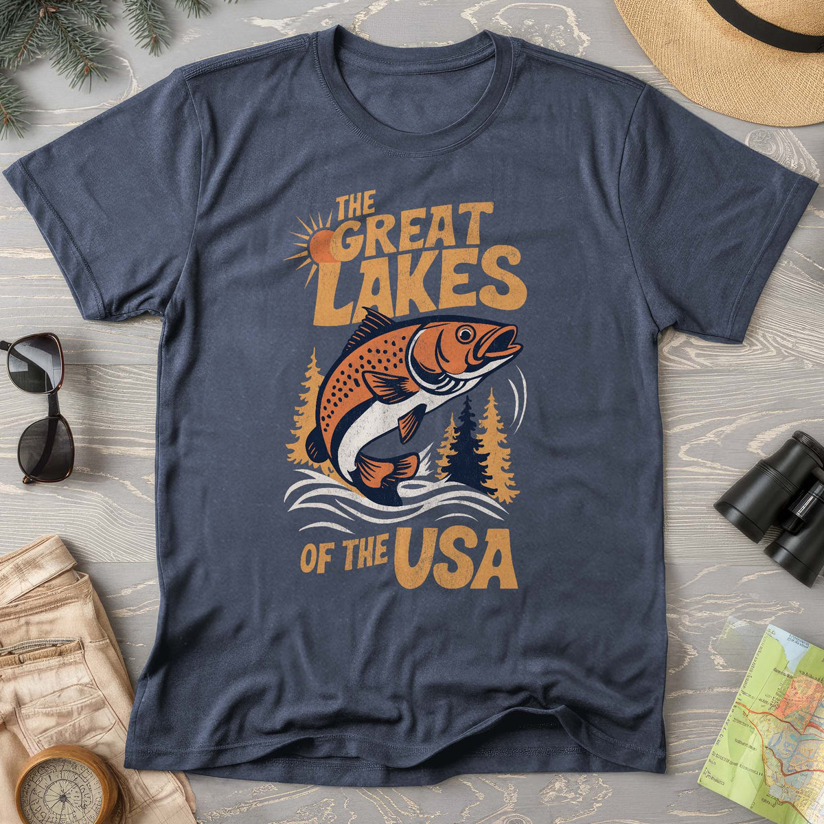 The Great Lakes of the USA T-Shirt