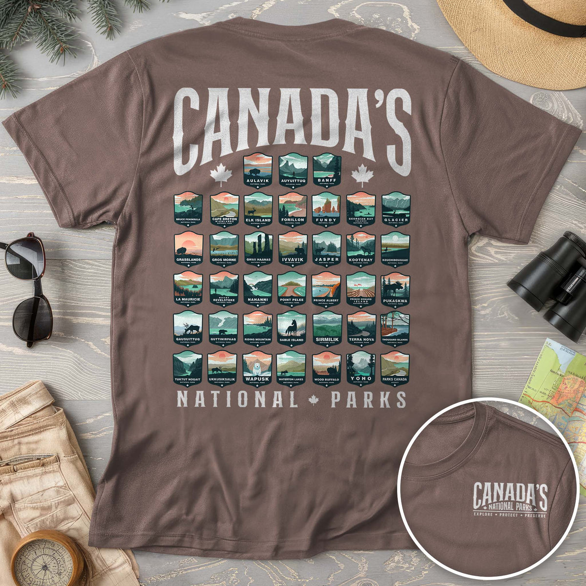 Canada's National Parks "Badges" T-shirt