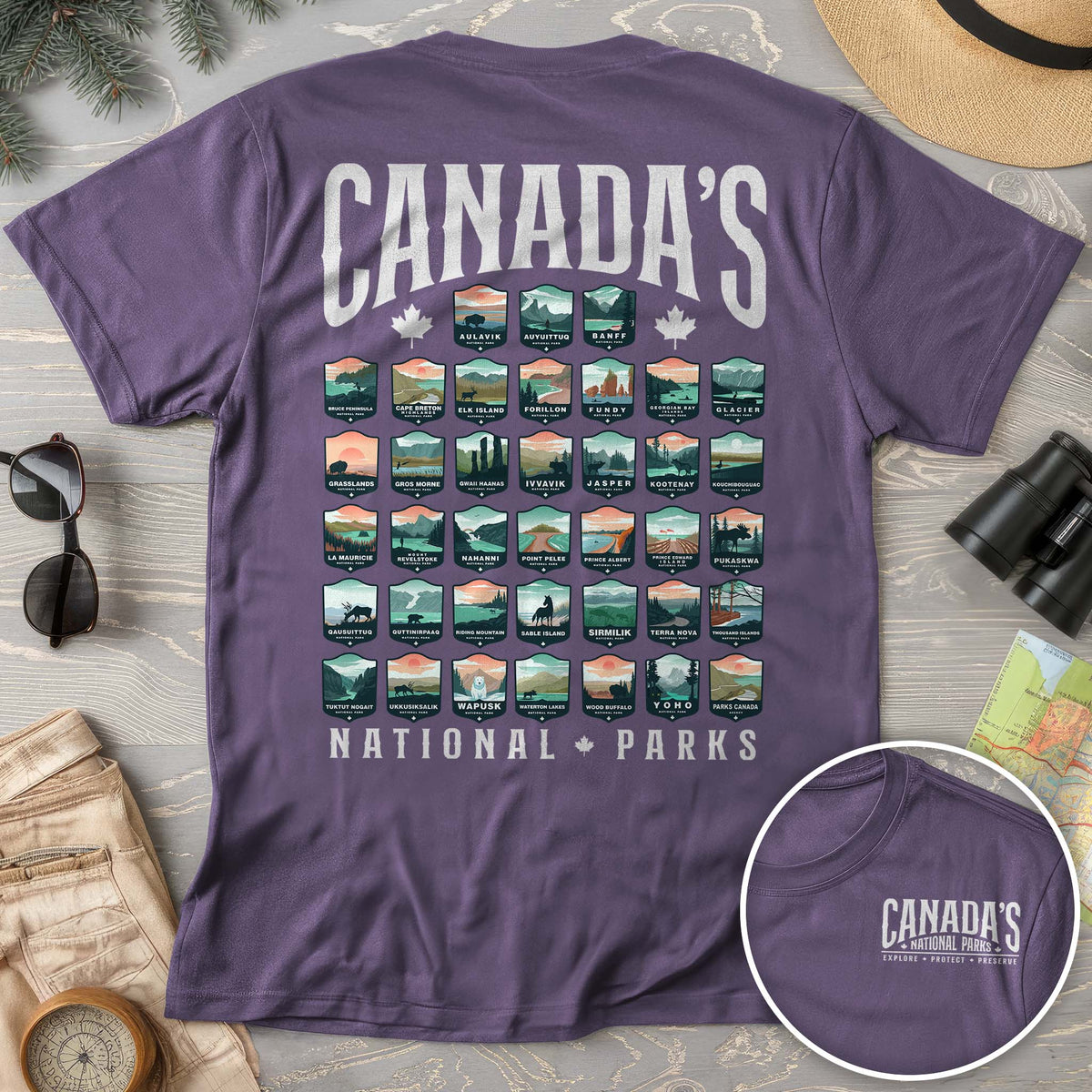 Canada's National Parks "Badges" T-shirt