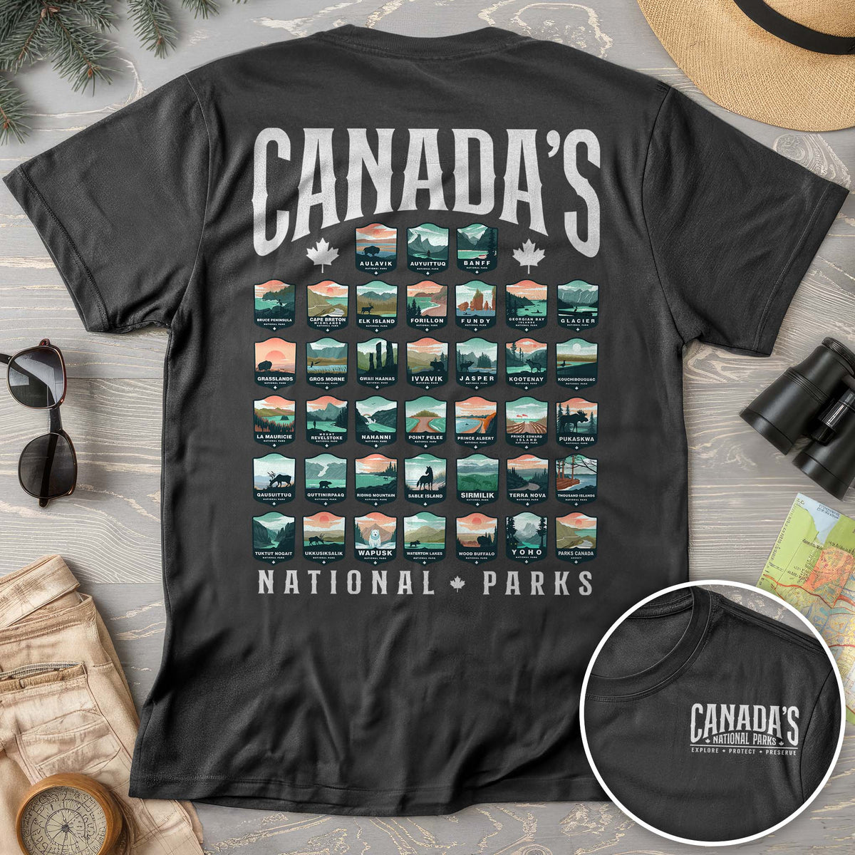 Canada's National Parks "Badges" T-shirt