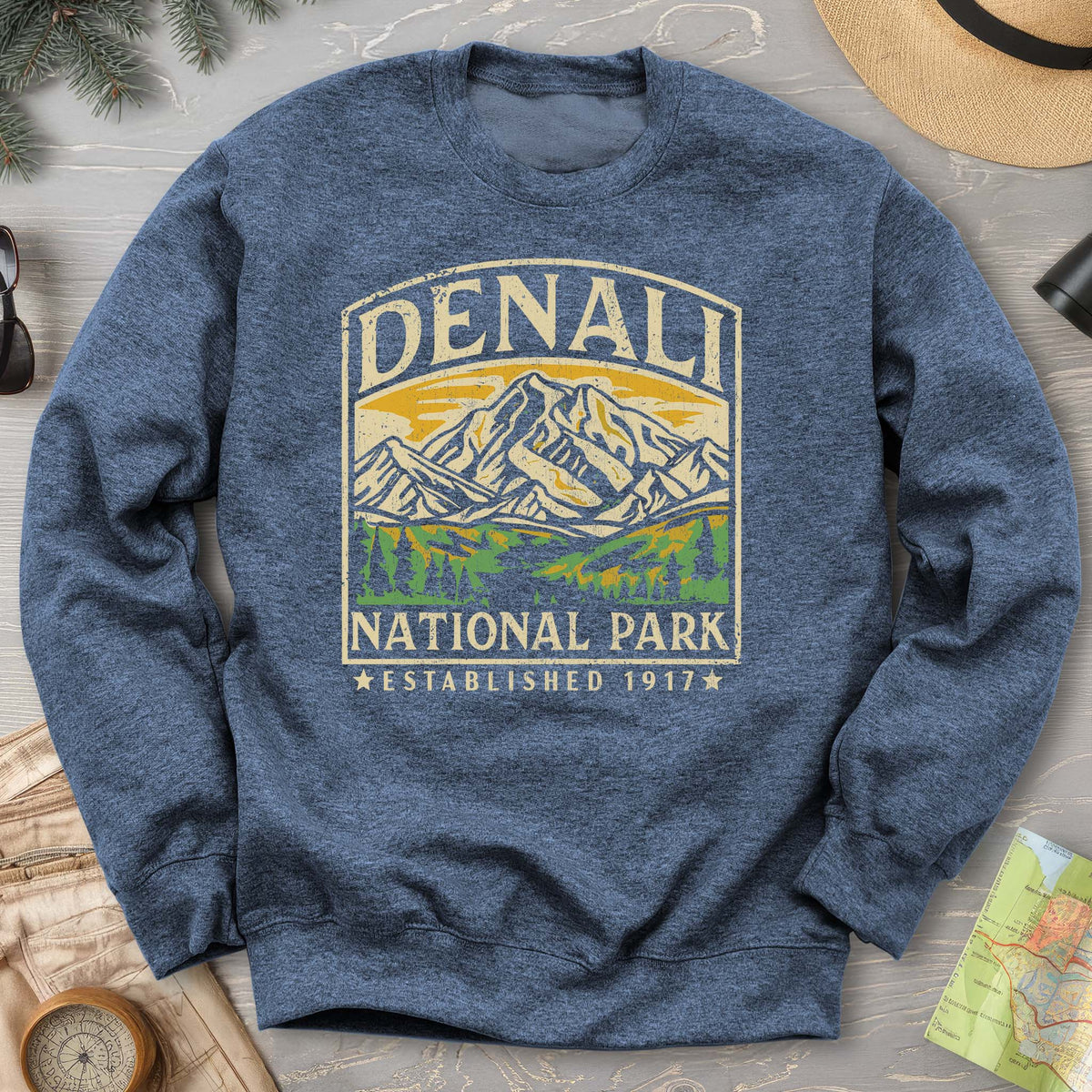 Denali National Park Vintage Sweatshirt
