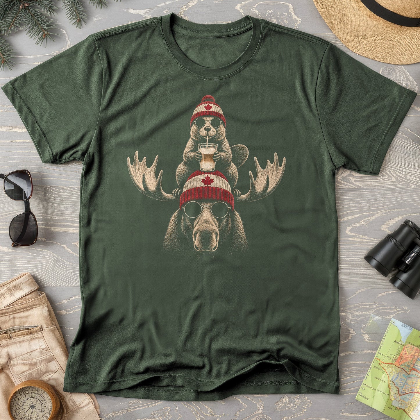 Beaver Moose Canada T-Shirt