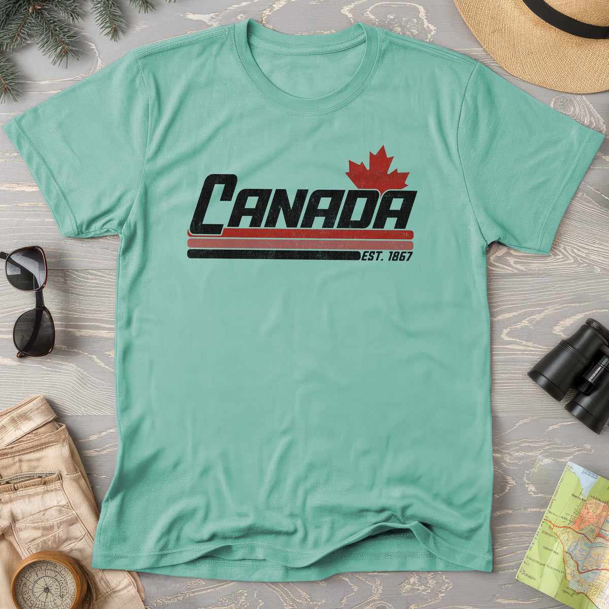 Canada Retro Stripe T-shirt