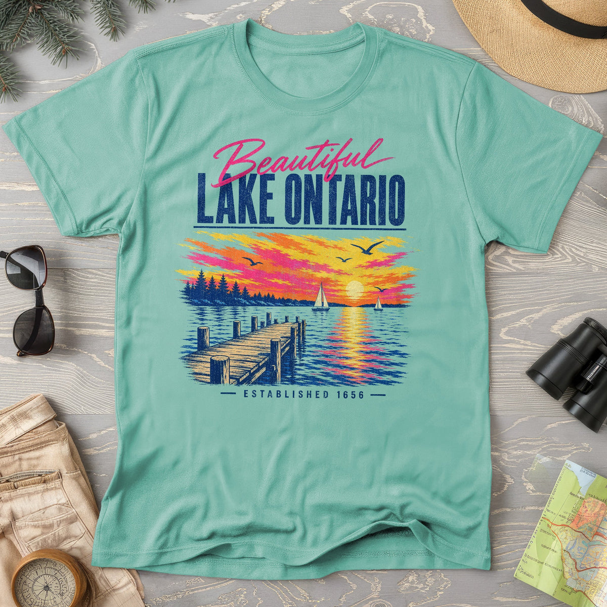 Lake Ontario Color Burst T-Shirt