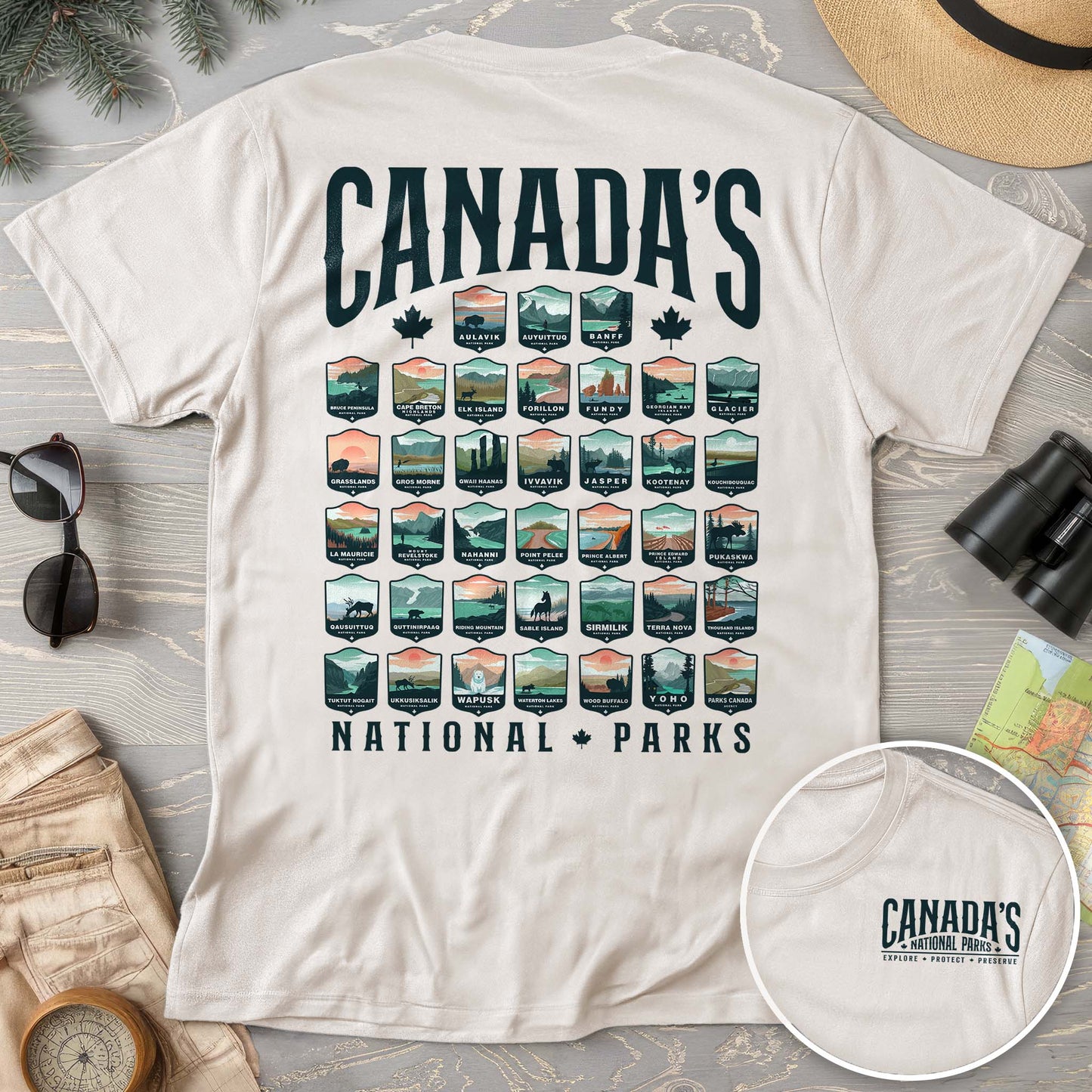 Canada's National Parks "Badges" T-shirt