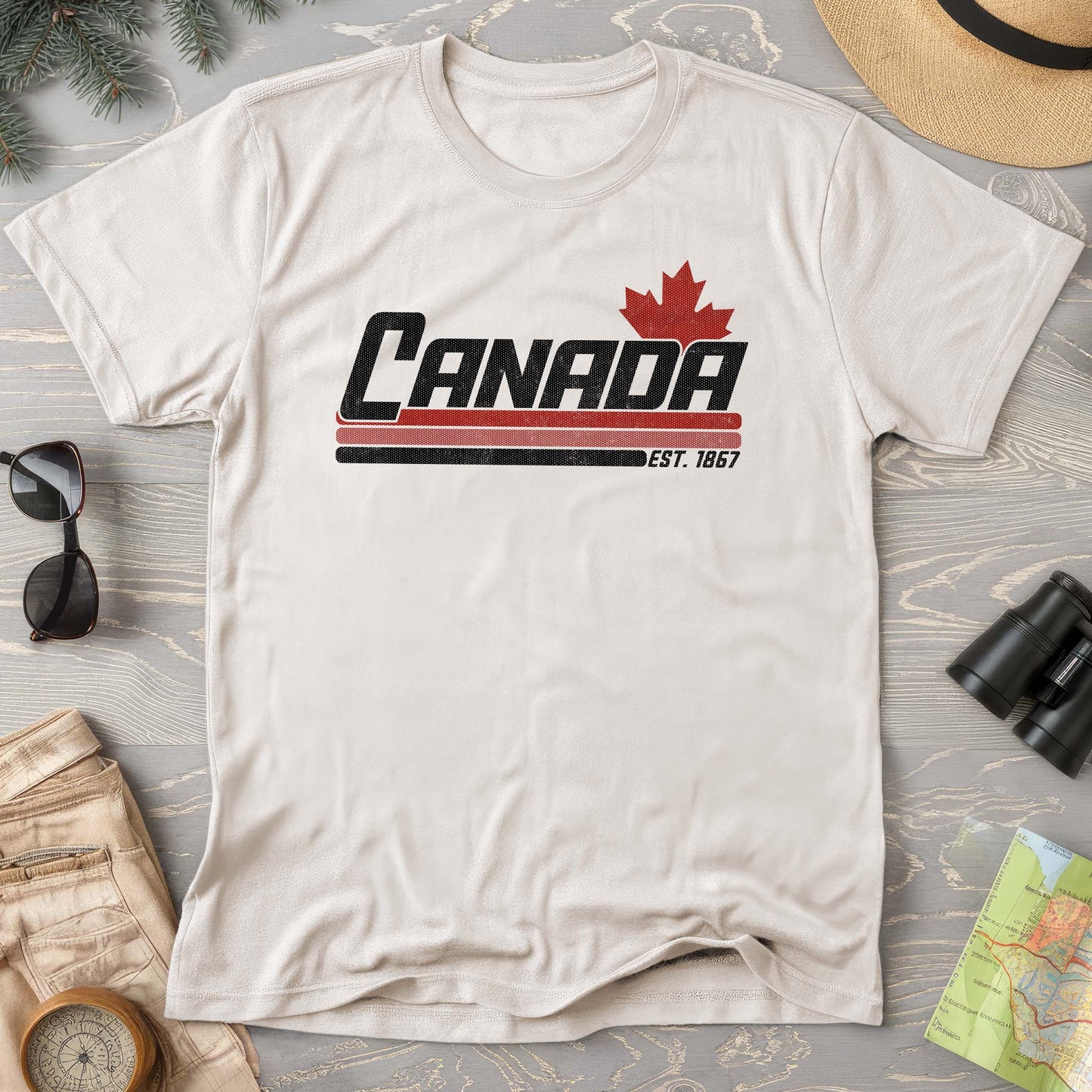 Canada Retro Stripe T-shirt