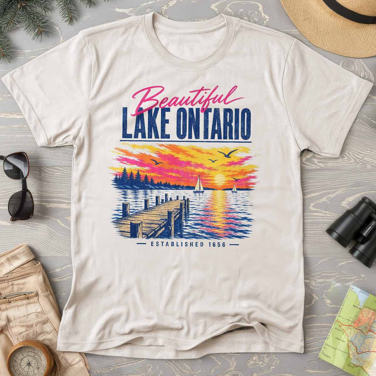 Lake Ontario Color Burst T-Shirt
