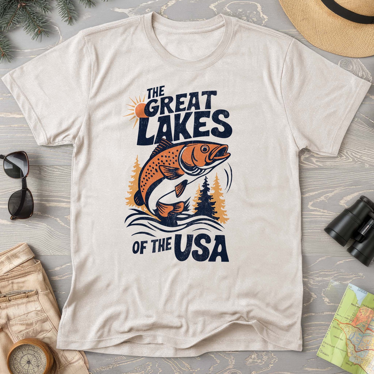 The Great Lakes of the USA T-Shirt