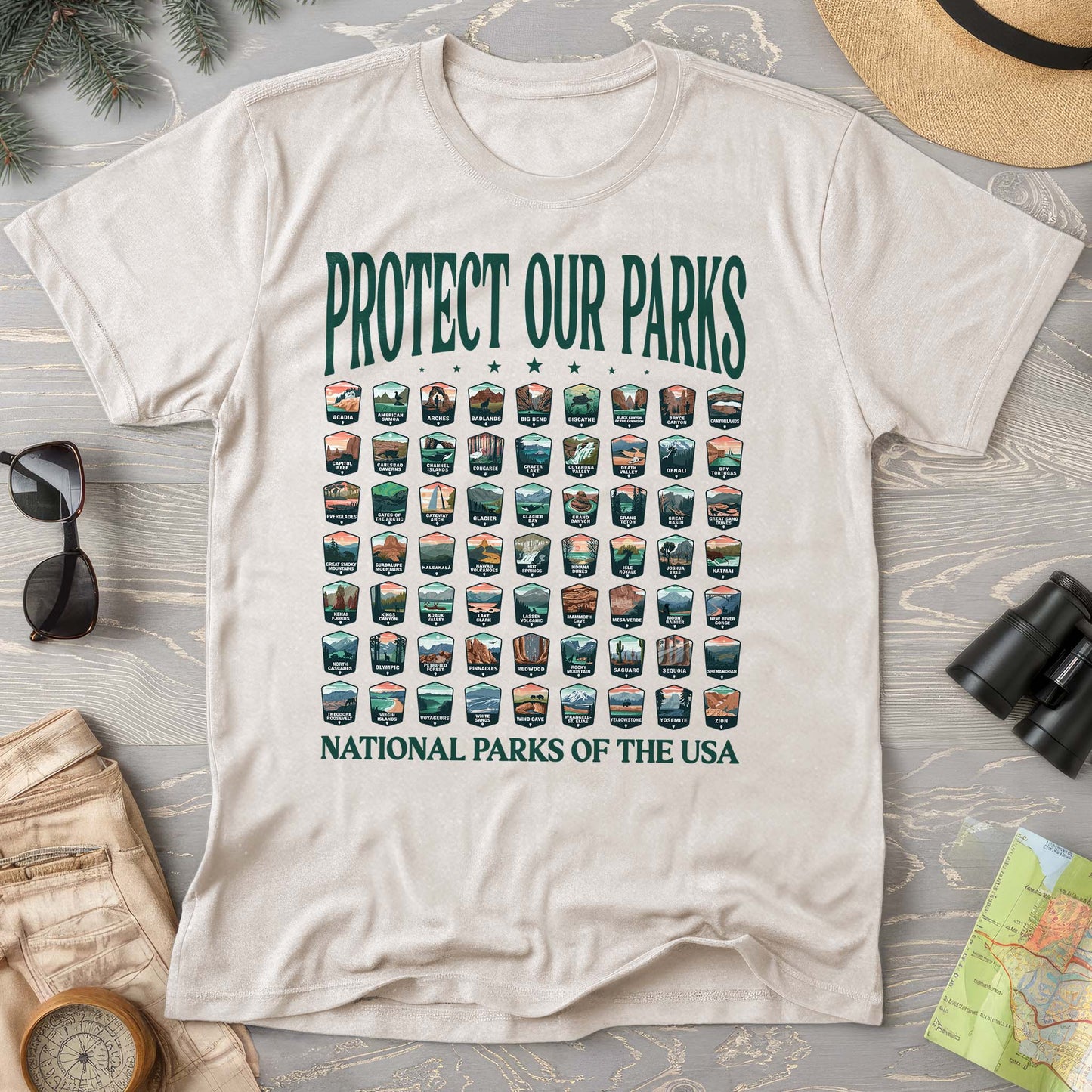Protect Our Parks Badges T-Shirt