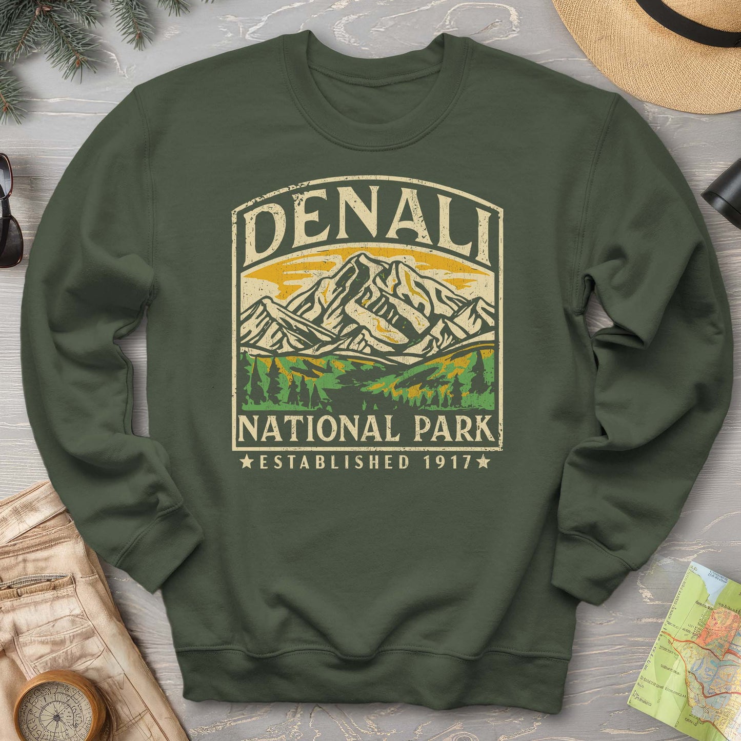 Denali National Park Vintage Sweatshirt
