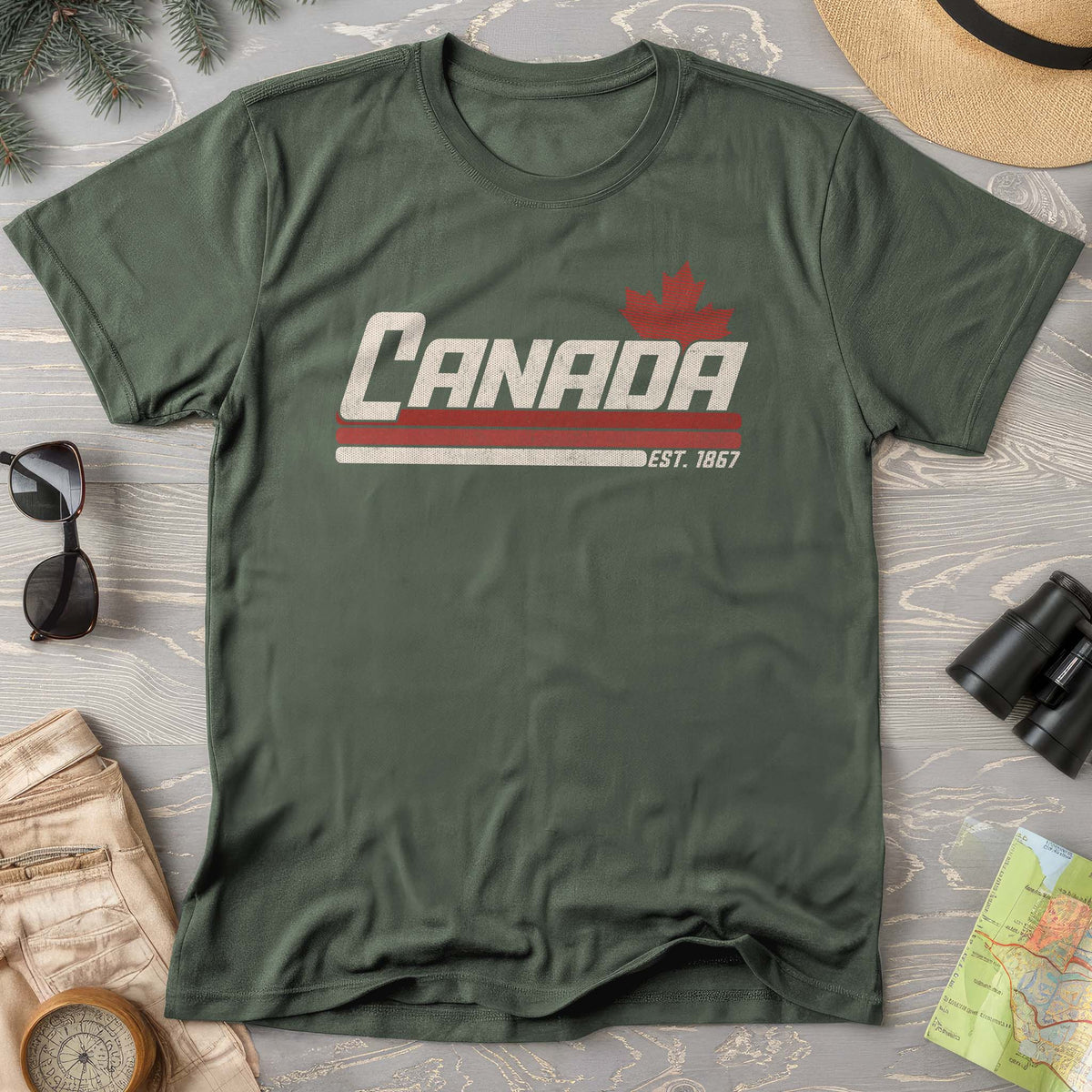 Canada Retro Stripe T-shirt
