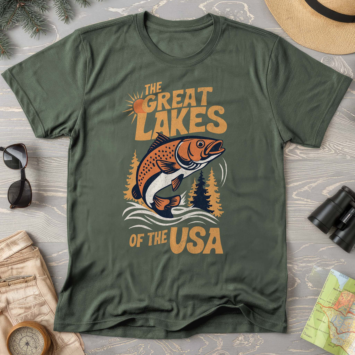 The Great Lakes of the USA T-Shirt