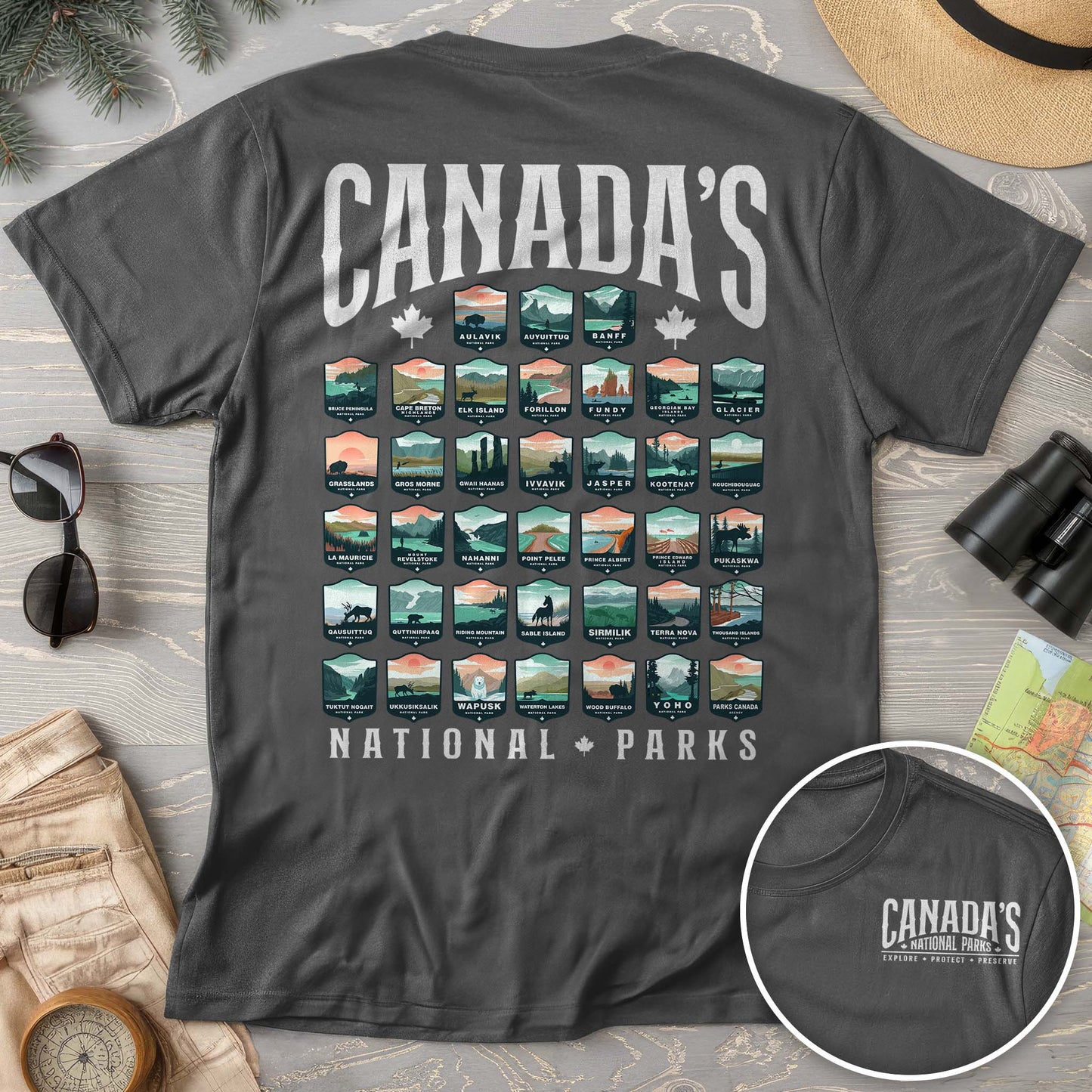 Canada's National Parks "Badges" T-shirt