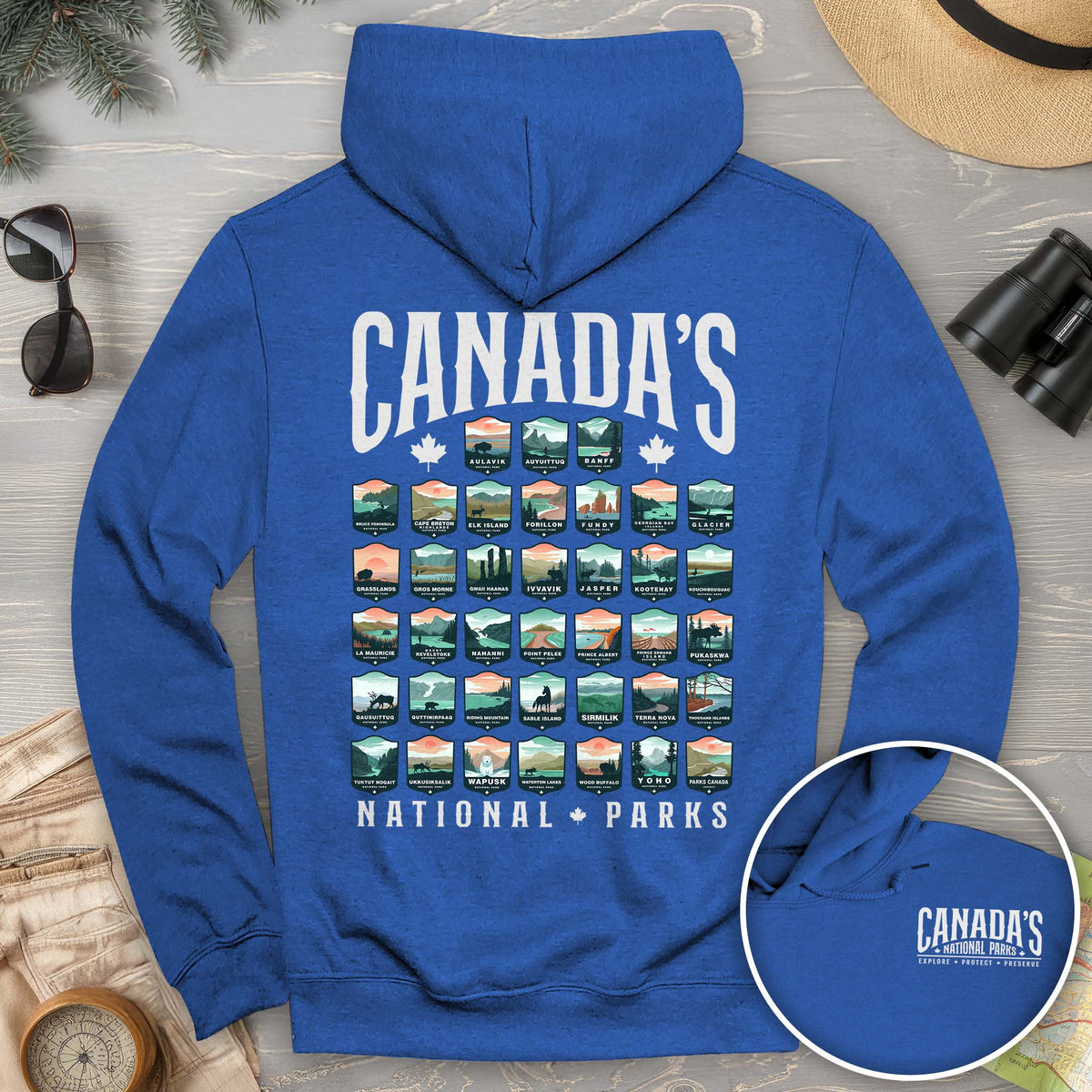 Canada's National Parks "Badges" Hoodie