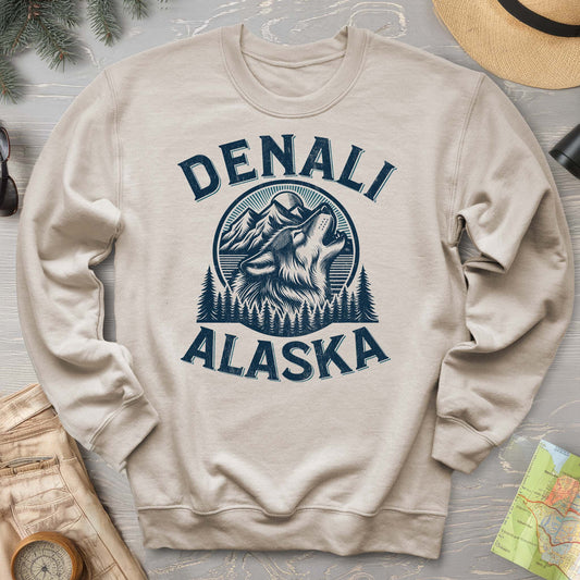 Denali National Park "Vintage Wolf" Sweatshirt